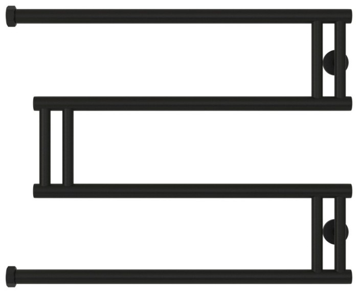 Сунержа Водяной полотенцесушитель 500x650, High-Tech+, 31-4050-5065 цвет: матовый чёрный
