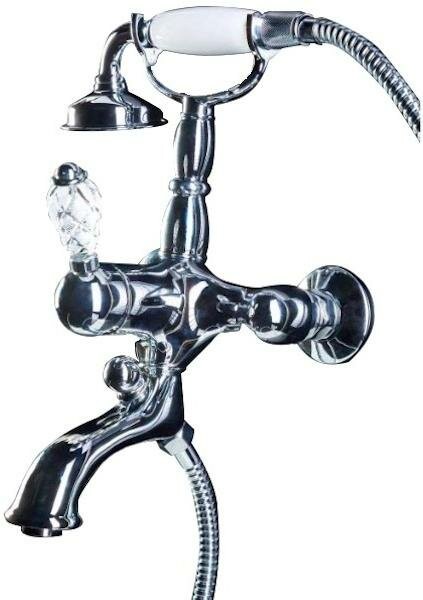Смеситель для ванны, хром, Crystal Boheme 263-CRST
