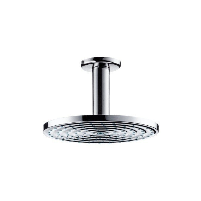 Верхний душ с потолочным кронштейном EcoSmart Hansgrohe, хром арт. 27464000