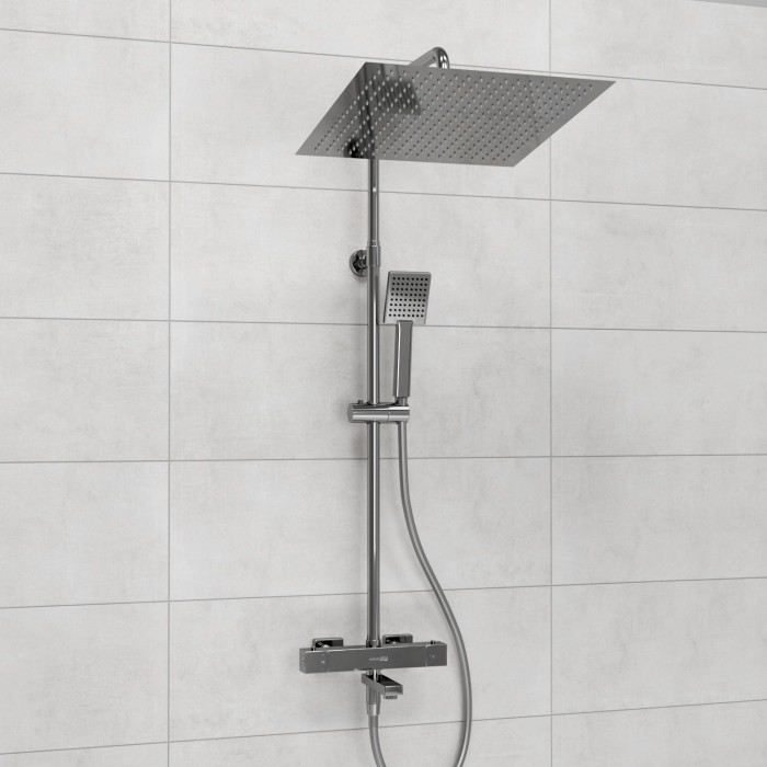 Душевая система с термостатическим смесителем WasserKRAFT арт. A199.119.141.087.CH Thermo