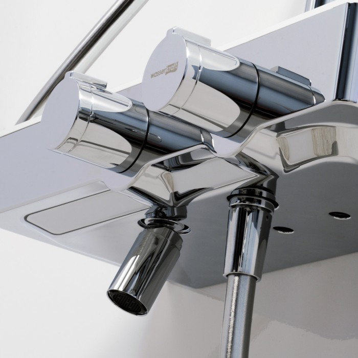 Душевая система с термостатическим смесителем WasserKRAFT арт. A113.116.155.CH Thermo