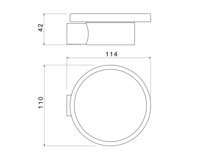 Мыльница, Aquatek Лира, черный арт. AQ4403MB