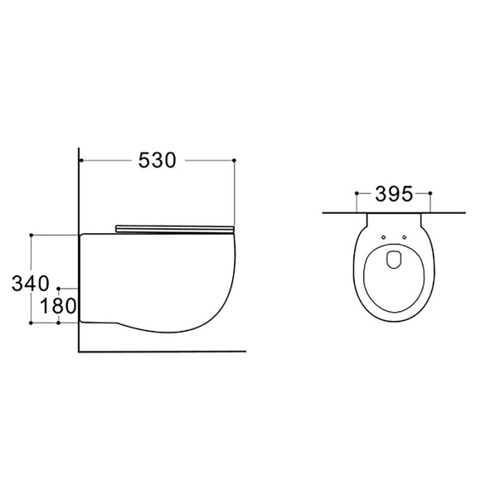 Унитаз подвесной, с сиденьем микролифт, Aquatek Альтаир, белый арт. AQ1980-00 
