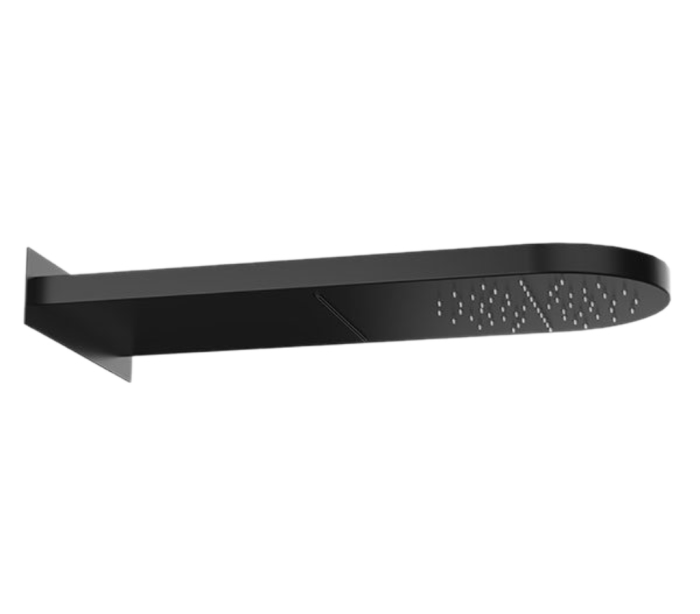 Верхний душ настенный 50x20 см черный матовый, Remer, 350MMCANO
