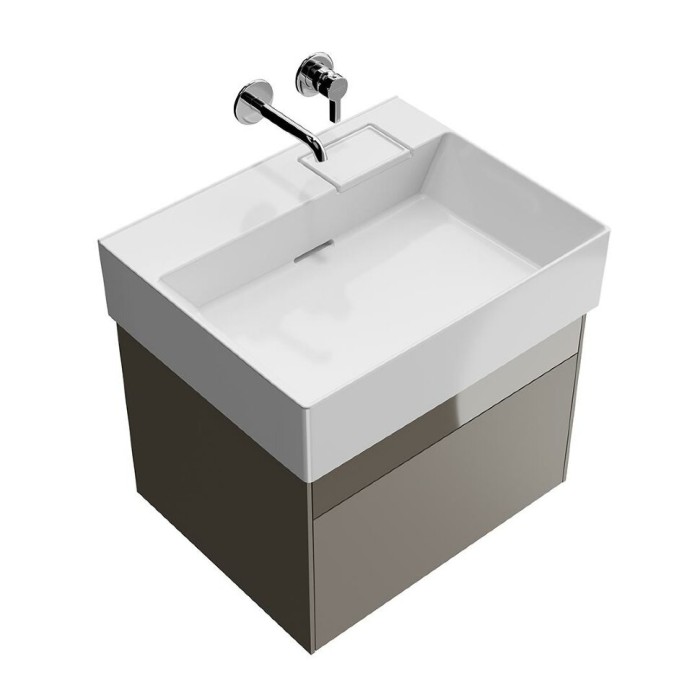 Тумба подвесная 2 ящика 60 см, Logica Kerama Marazzi, бежевый - LOG.60.2\SAN