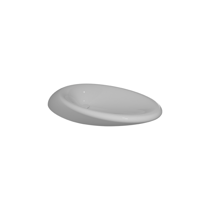 Раковина накладная 69x45 см белый глянцевый, GSG Ceramic Design Touch, TOLAV90000