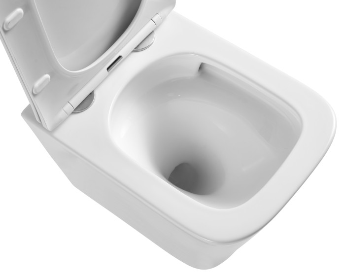 Готовый комплект инсталляция + унитаз Teramo безободковый, с сиденьем микролифт, белый  Azario - AZ-8010-1000+AZ-0052-UQ