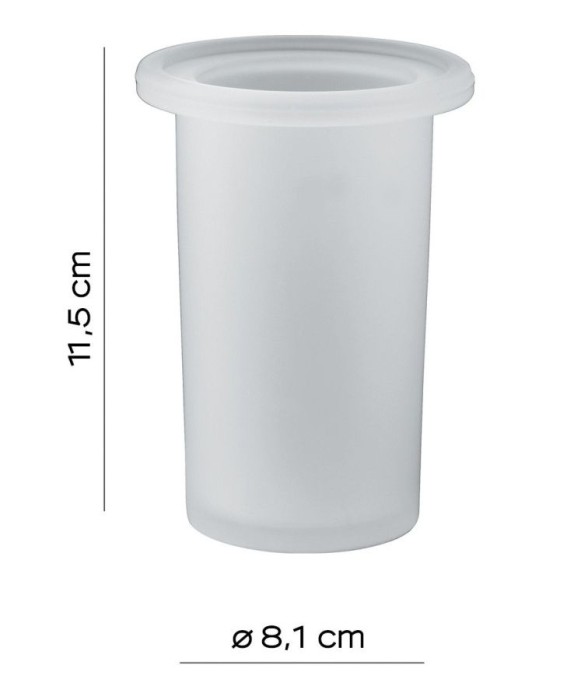 Стеклянный стакан для полотенцедержателя А147 Azzorre Gedy, A198