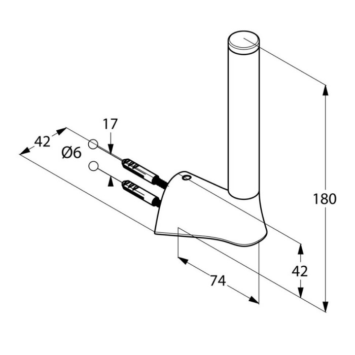 Держатель для запасного рулона туалетной бумаги, ambienta Kludi, хром - 5397205