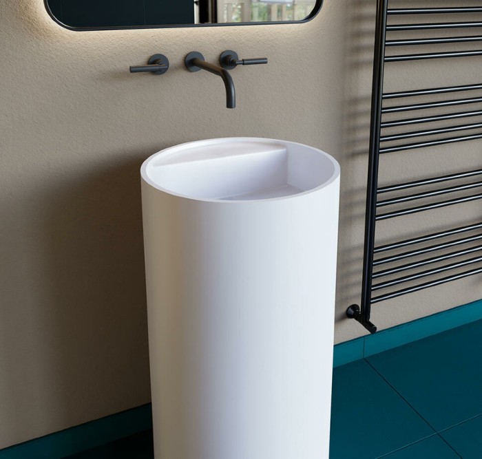 Раковина напольная 45x45, глянцевая, Salini ARMONIA TOP арт. 130114G