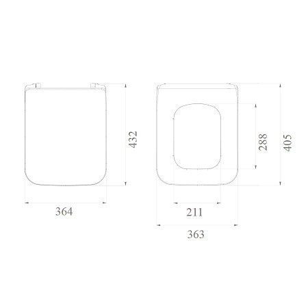 Крышка пластик для унитаза микролифт, Boheme Puro - 957-CR