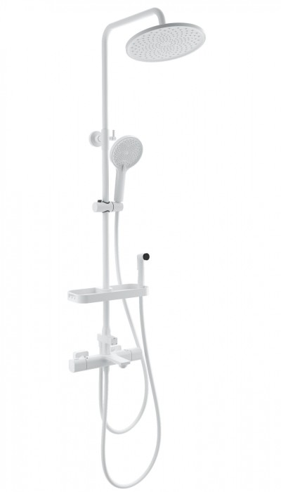 Душевая система с гигиеническим душем и термостатом, Wonzon &amp; Woghand Solid, WW-C3011-A1-MW цвет: белый