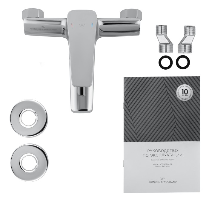 Смеситель для ванны, Wonzon & Woghand Athens, WW-083101-CR цвет: хром