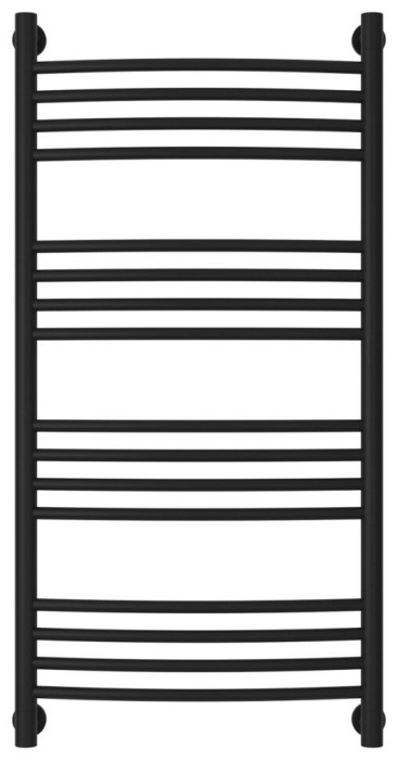 Сунержа Водяной полотенцесушитель 1000x500, Богема+ выгнутая, 31-0221-1050 цвет: матовый чёрный