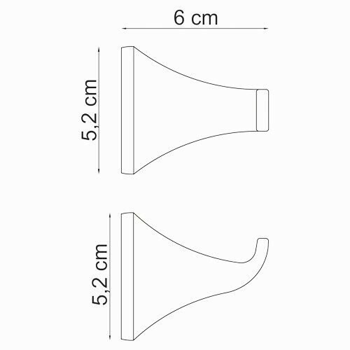 Крючок WasserKRAFT Wern K-2500 арт. K-2523