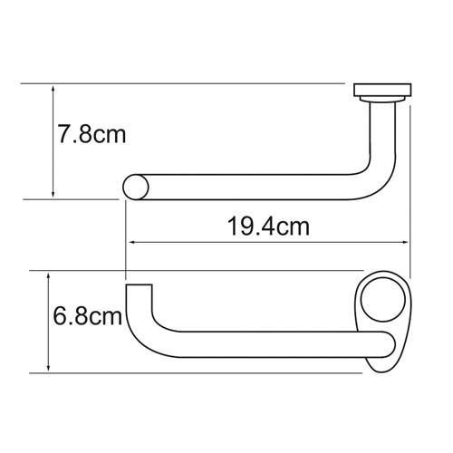 Держатель для туалетной бумаги, без крышки WasserKRAFT Main К-9200 арт. K-9296