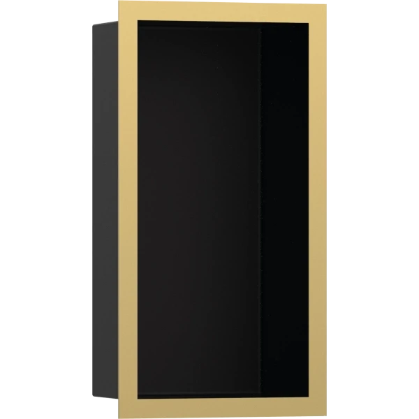 Настенный короб с цветом корпуса и дизайнерской рамой, 30х15х10 см, Hansgrohe XtraStoris Individual, золото арт. 56095990