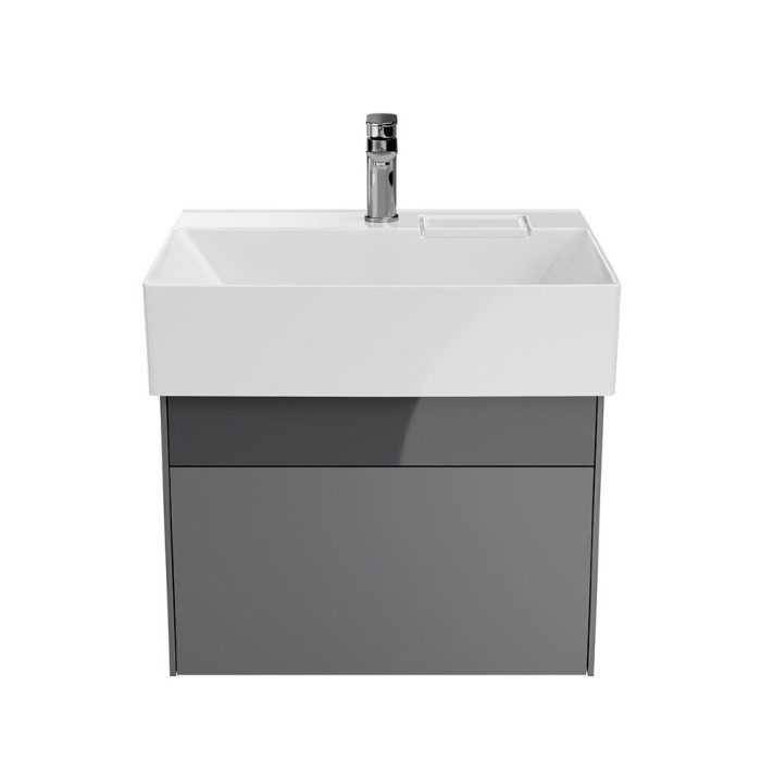 Тумба подвесная 2 ящика 60 см, Logica Kerama Marazzi, серый - LOG.60.2\ST