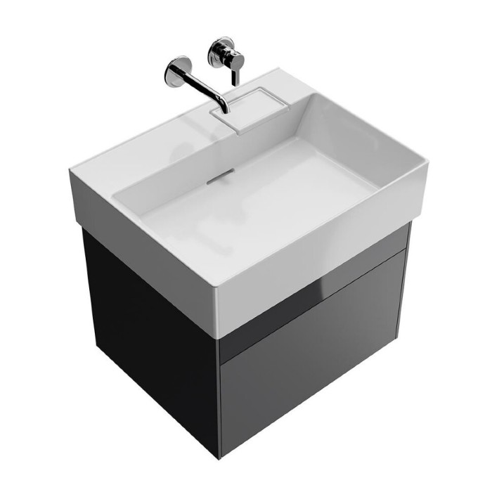 Тумба подвесная 2 ящика 60 см, Logica Kerama Marazzi, серый - LOG.60.2\ST