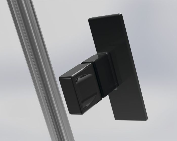 Душевое ограждение Radaway Nes Black KDJ II 90х90см, стекло прозрачное 6мм, профиль черный