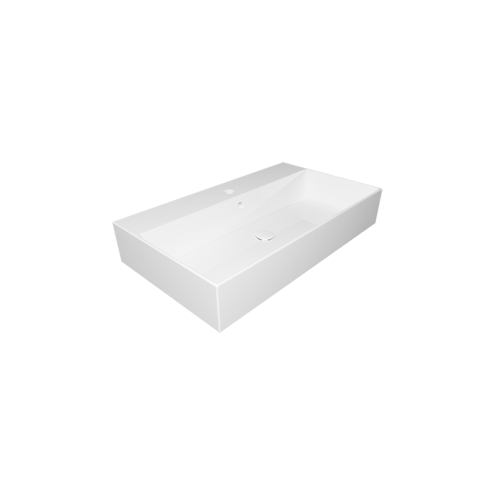 Раковина накладная 80x40 см белый глянцевый, GSG Ceramic Design Zenith, ZELAVBW80000