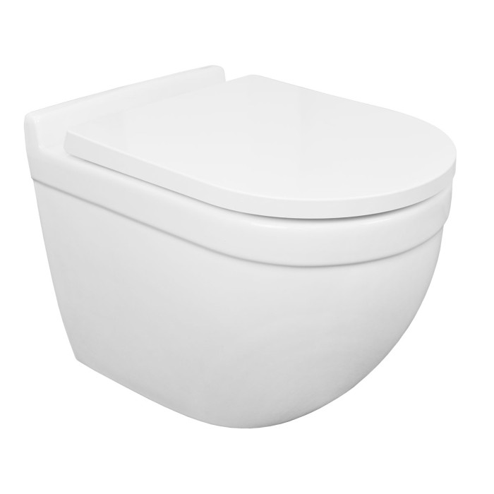 Готовый комплект инсталляция + унитаз Fora безободковый, с быстросъемным сиденьем микролифт  Azario - AZ-8010-1000+AZ-0017 E-R