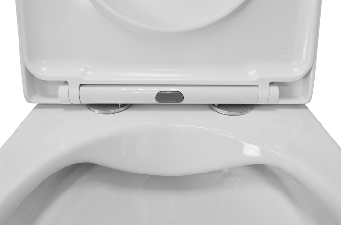 Готовый комплект инсталляция + унитаз Fora безободковый, с быстросъемным сиденьем микролифт  Azario - AZ-8010-1000+AZ-0017 E-R