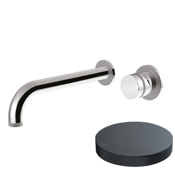 Смеситель встраиваемый для раковины, без донного клапана, Giulini My ring deluxe, графит арт. MR0025DLGF