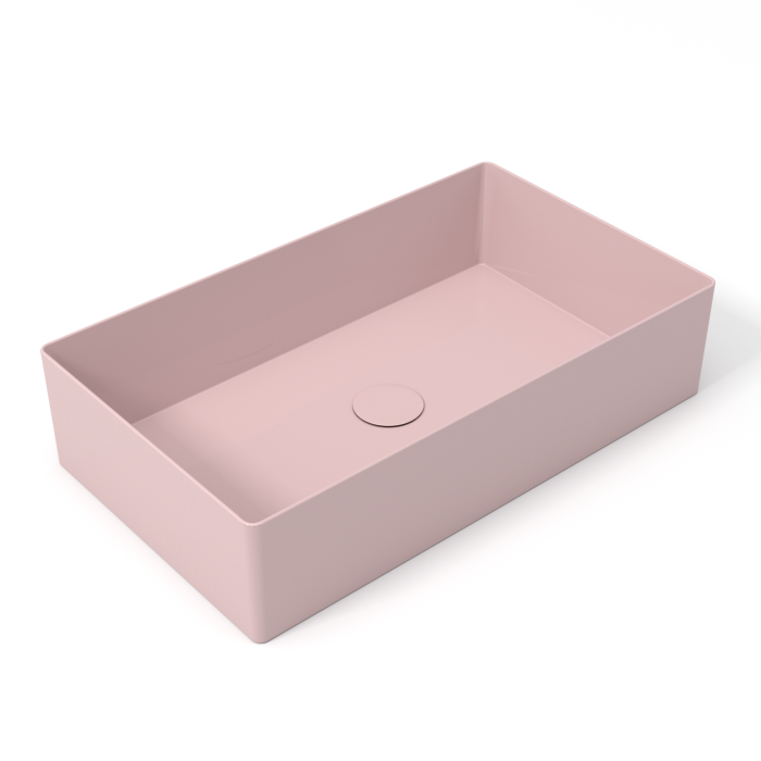 Накладная раковина 60x35x14 см, Olympia ceramica Slice, розовый глянцевый арт. SLC42RE60009