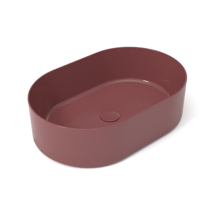 Накладная раковина 60x40x17 cm, Olympia ceramica Open, баклажан глянцевый арт. OPE42OV60016