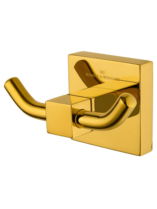 Двойной крючок для ванной, Wonzon &amp; Woghand Polo, WW-8925-DG цвет: золото