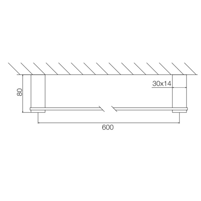 Fima Carlo Frattini Полотенцедержатель 60см., подвесной, Accessori, F6020/60NS цвет: черный