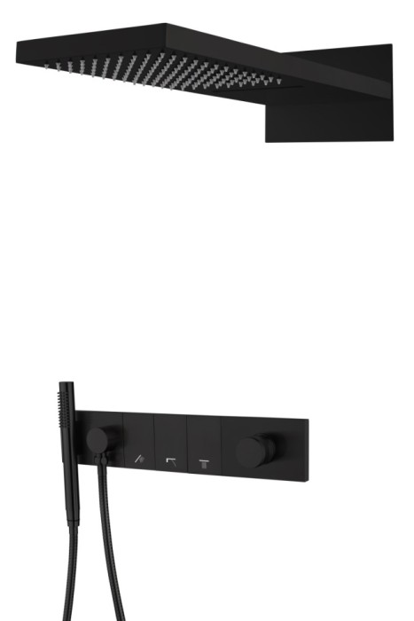 Встроенная душевая система, трехпозиционная black, Boheme Zodiac - 132-B