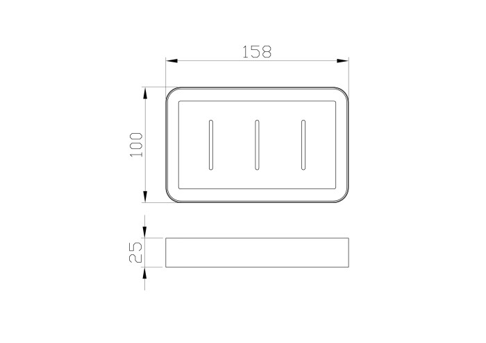 Мыльница с держателем, Wonzon & Woghand Lotte, WW-8324-BG цвет: золото
