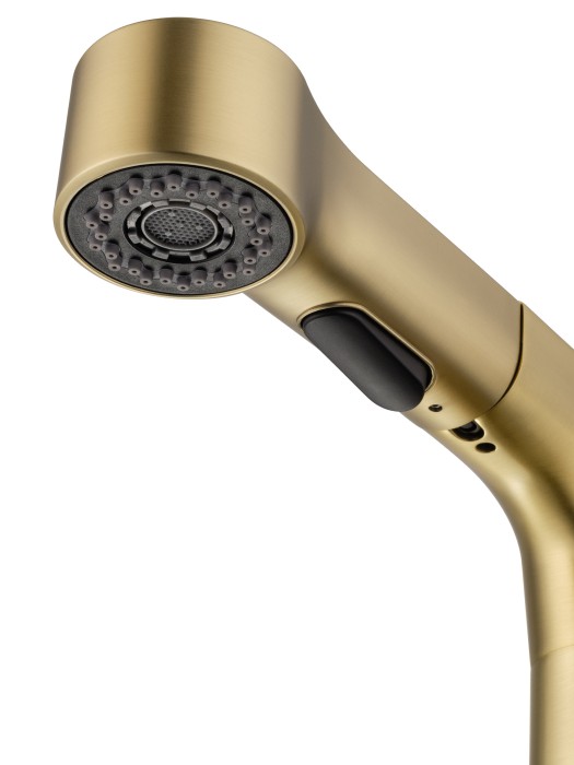 Смеситель для раковины с выдвижным изливом, Wonzon & Woghand, WW-121B108-BG цвет: золото