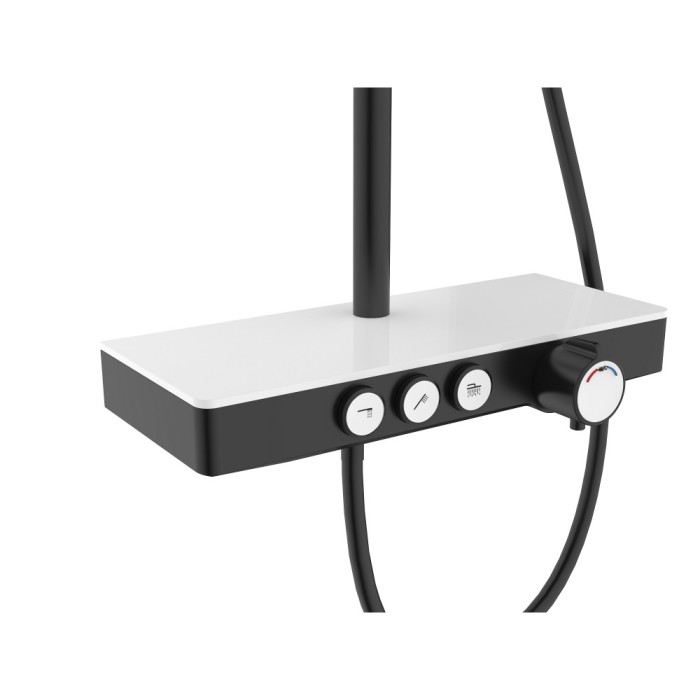 Душевая стойка BERGES Morans, черный арт. 075002