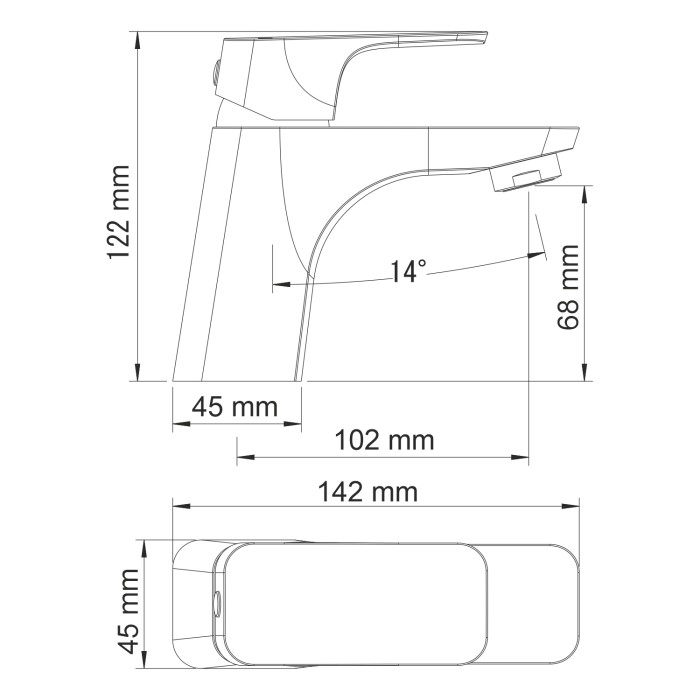 Смеситель для раковины Salm 2700 WasserKRAFT арт. 2703