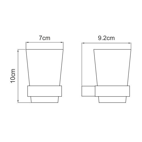 Подстаканник одинарный WasserKRAFT Sauer K-7900 арт. K-7928
