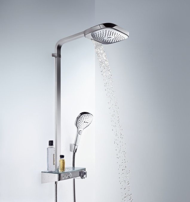 Душевая система 300 с термостатом ShowerTablet Select 300 Raindance Select E Hansgrohe, хром арт. 27127000