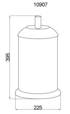Ведро для мусора, Murano, Boheme 10907-W-G