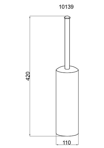 Ершик для унитаза, Vogue nero, Boheme 10189