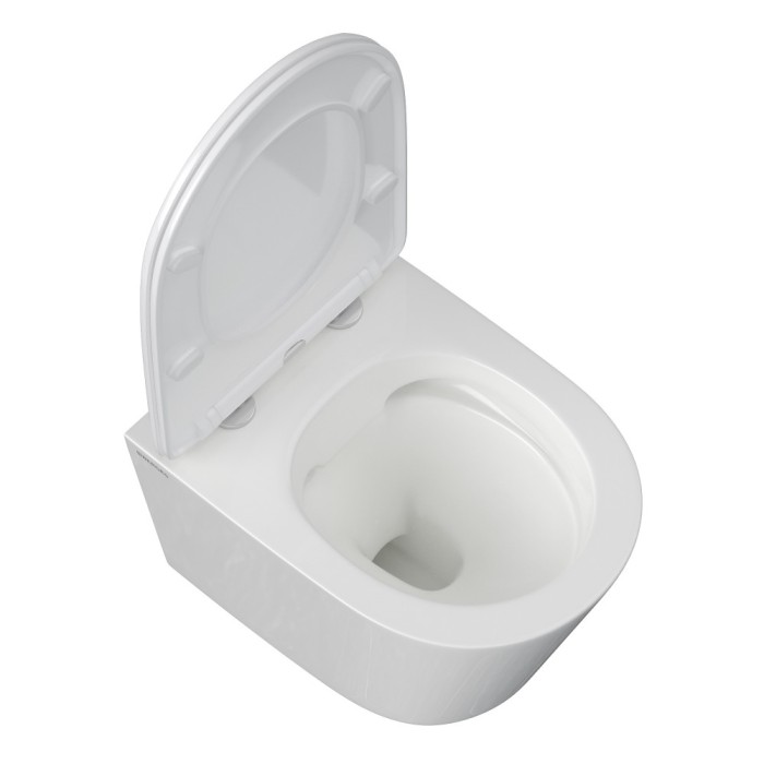 Унитаз подвесной Berges Vita Rimless белый, с микролифтом арт. 082255