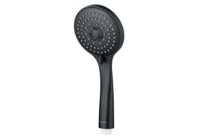 Ручной душ 3jet, Aquatek Вега, черный арт. AQ2003MB
