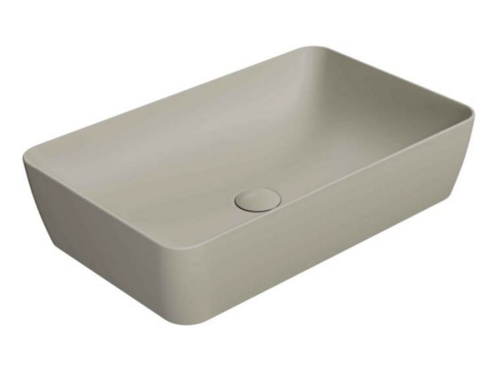 Раковина накладная 60х38х14 см, цвет creta matte, санфаянс, Color-elements GSI арт. 903608