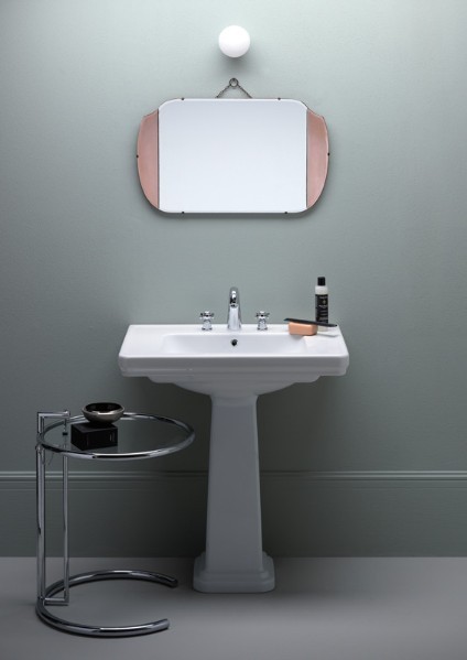 Подвесная раковина 75х50х18 см, с переливом, санфарфор, с отв. под смеситель, Classic GSI арт. 8787111