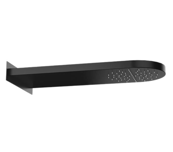 Верхний душ настенный 50x20 см черный матовый, Remer, 350MMNOX