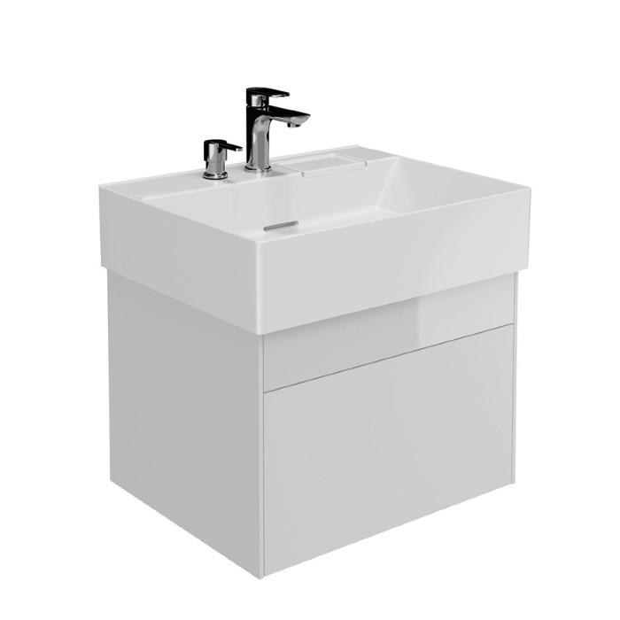 Тумба подвесная 2 ящика 60 см, Logica Kerama Marazzi, белый - LOG.60.2\WHT