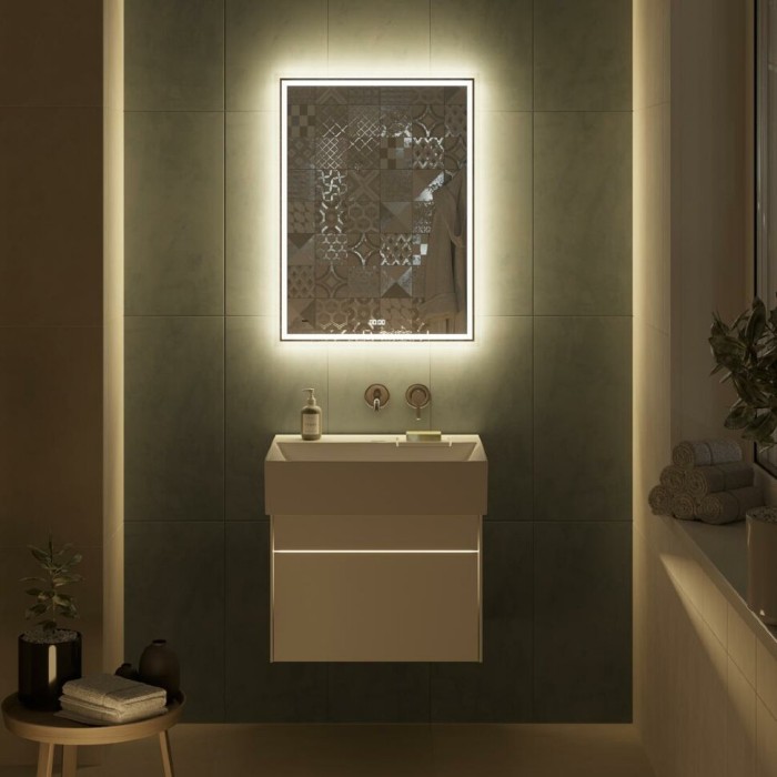 Тумба подвесная 2 ящика 60 см, Logica Kerama Marazzi, белый - LOG.60.2\WHT