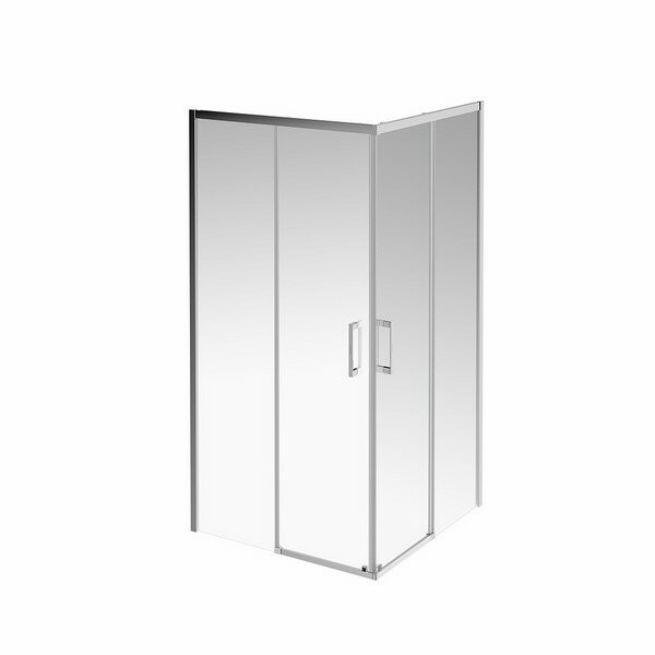 Душевой уголок 100х100х195, раздвижной, квадратный, Vetro Kerama Marazzi, хром - VE.100.SSD.CR