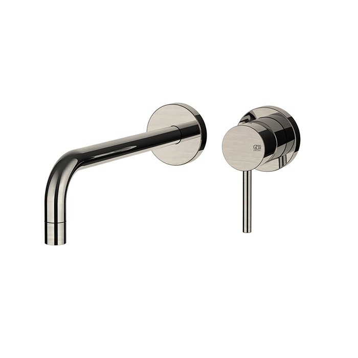 Смеситель для раковины, встраиваемый, излив: 22.5см., Gessi Emporio Via tortona, finox brushed nickel арт. 44825#149